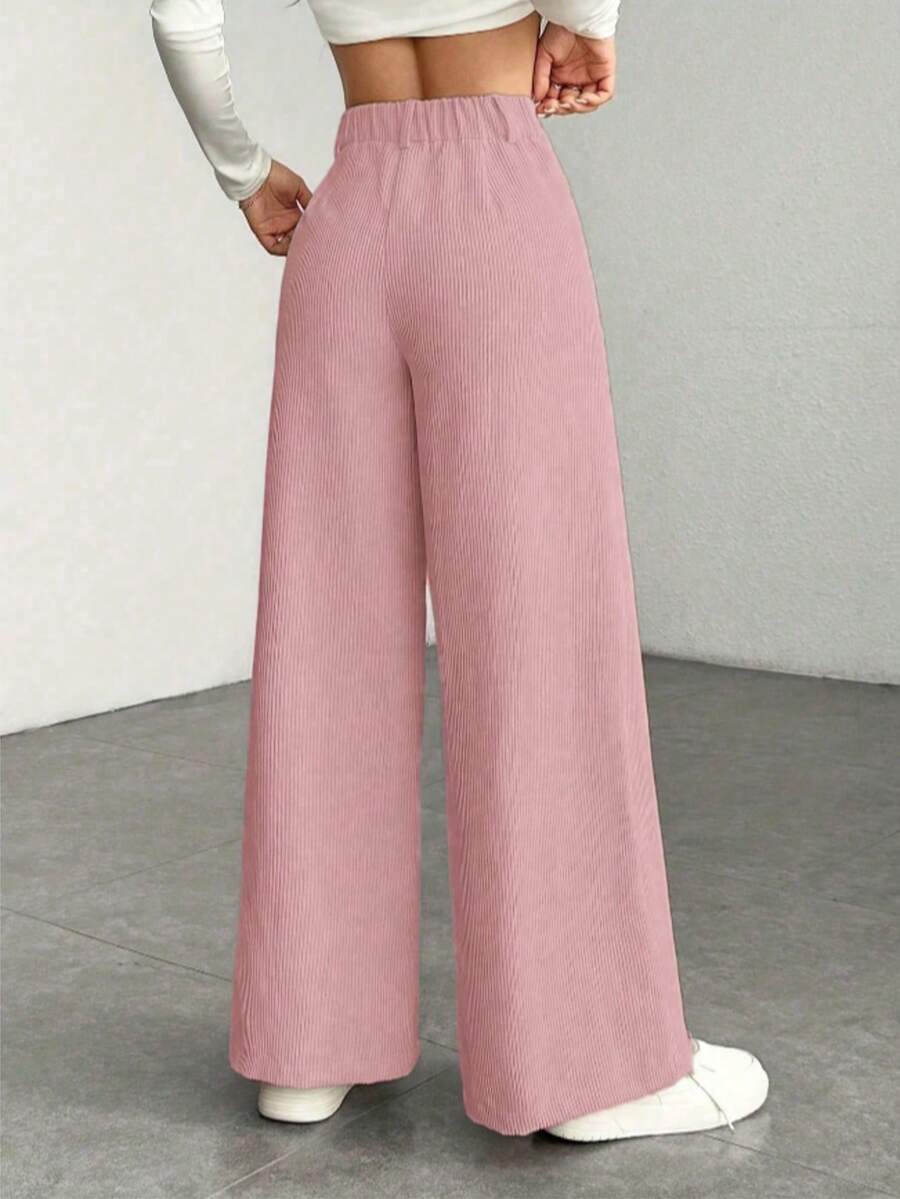 Women's Wide Leg Corduroy Trousers