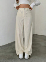 Women's Wide Leg Corduroy Trousers