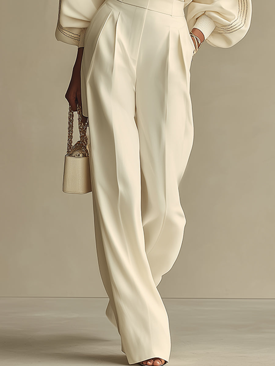 Women's Puff Sleeve Knit Set