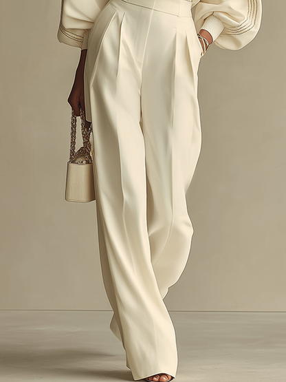 Women's Puff Sleeve Knit Set