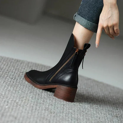 Women's Elegant Leather Boots