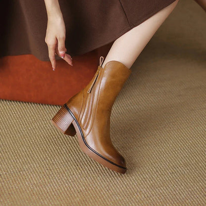 Women's Elegant Leather Boots