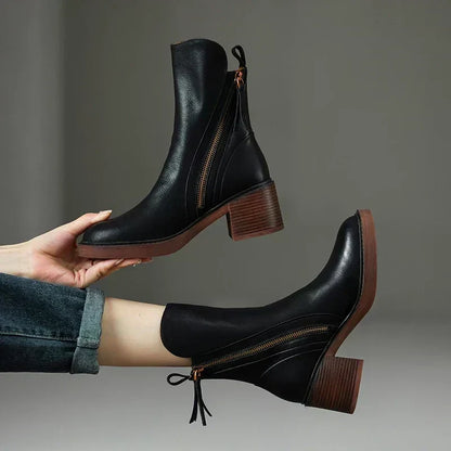 Women's Elegant Leather Boots