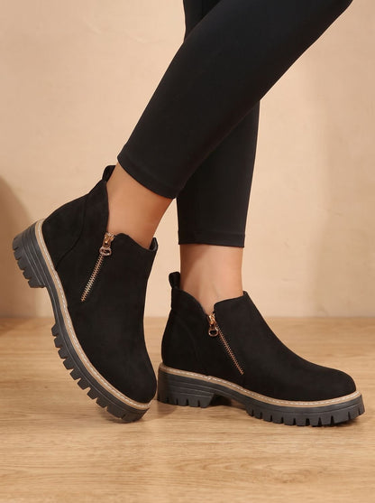 Women's Leopard Print Ankle Boots