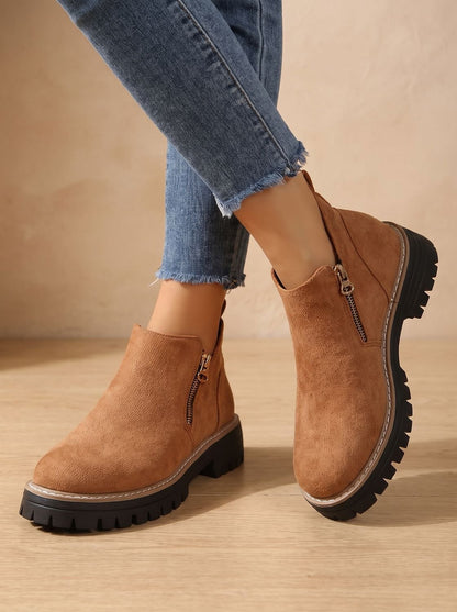 Women's Leopard Print Ankle Boots