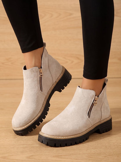 Women's Leopard Print Ankle Boots