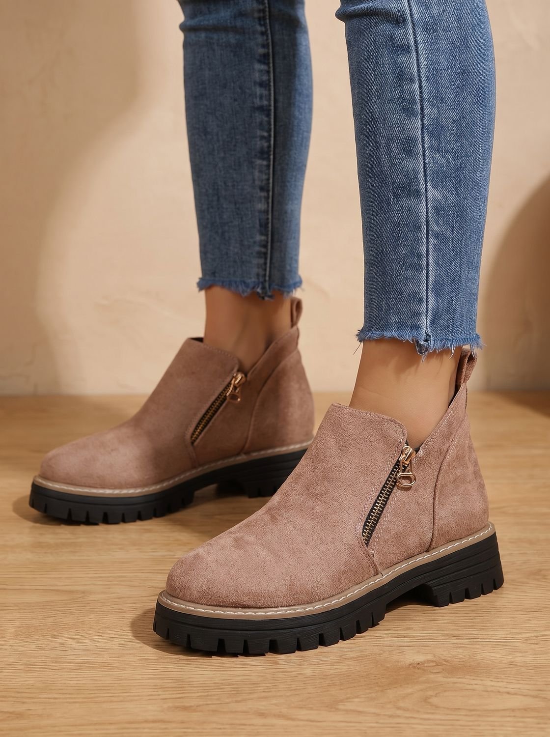 Women's Leopard Print Ankle Boots