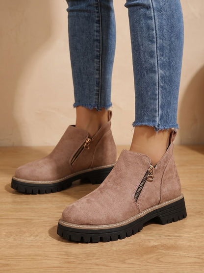 Women's Leopard Print Ankle Boots