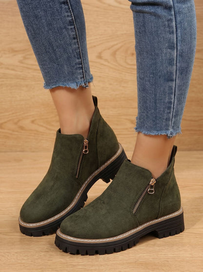 Women's Leopard Print Ankle Boots