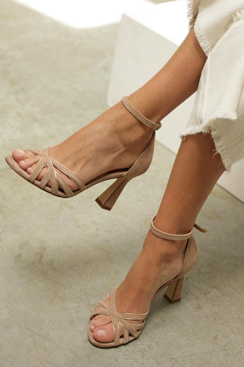Women's Strappy Block Heel Sandals