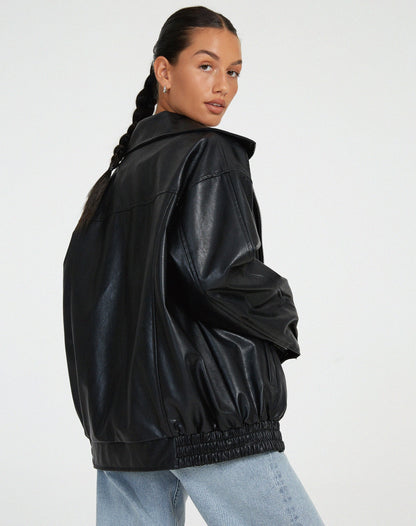 Women's Oversized Bomber Jacket