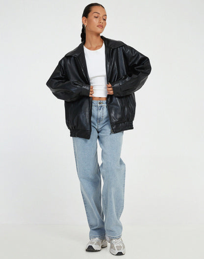 Women's Oversized Bomber Jacket