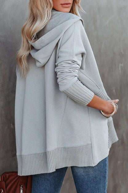 Women's Oversized Snap Front Hoodie