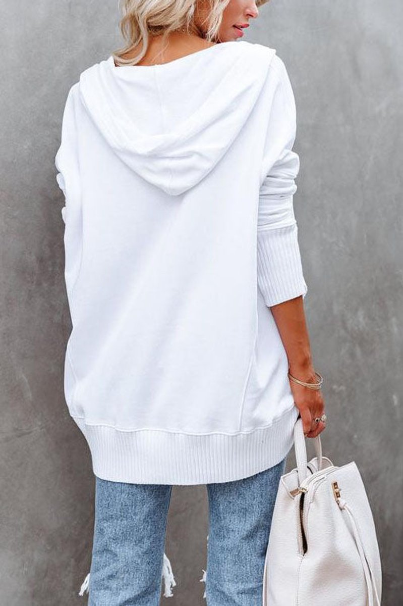 Women's Oversized Snap Front Hoodie