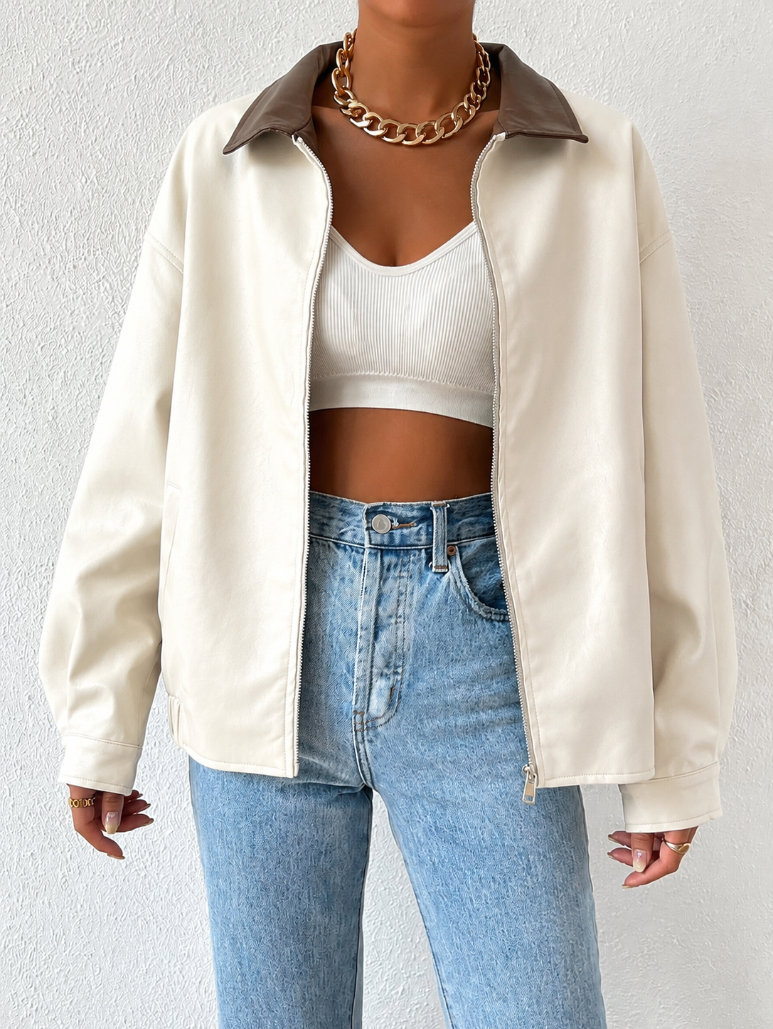 Women's Oversized Drop Shoulder Jacket