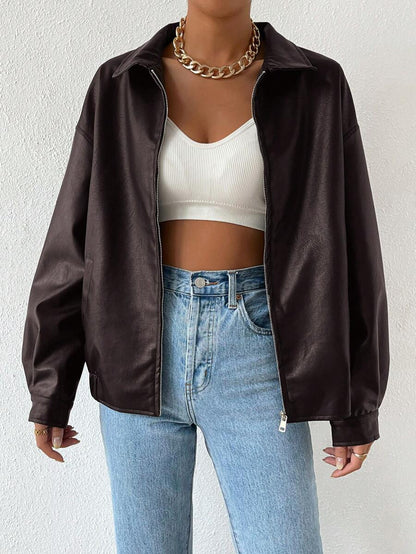 Women's Oversized Drop Shoulder Jacket