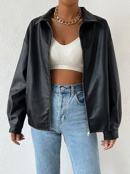 Women's Oversized Drop Shoulder Jacket