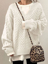 Women's Cable Knit Oversized Sweater