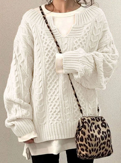 Women's Cable Knit Oversized Sweater