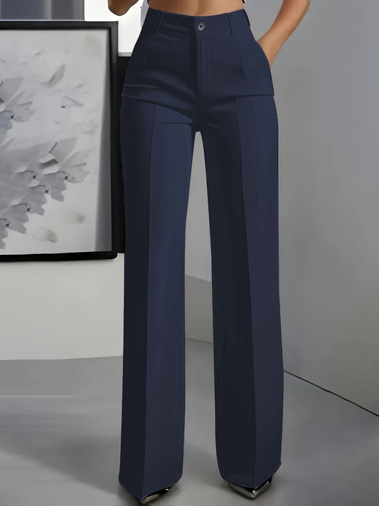 Women's High Waisted Tailored Trousers