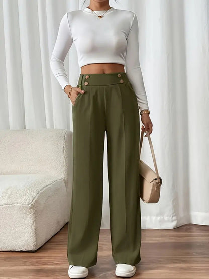 Women's High Waisted Trousers