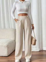 Women's High Waisted Trousers