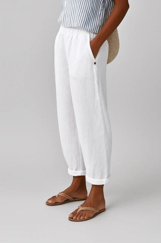 Women's Relaxed Linen Casual Trousers