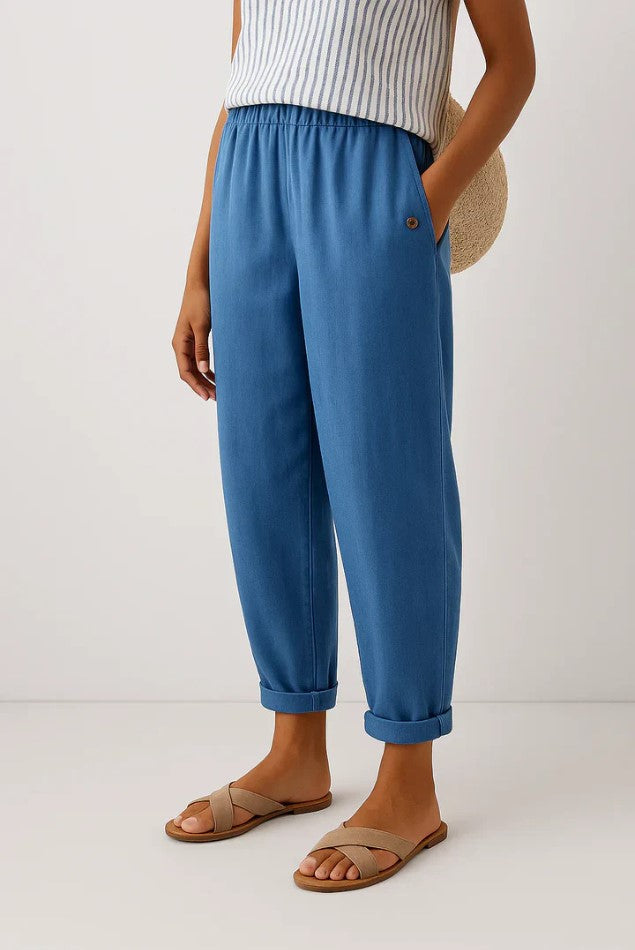 Women's Relaxed Linen Casual Trousers