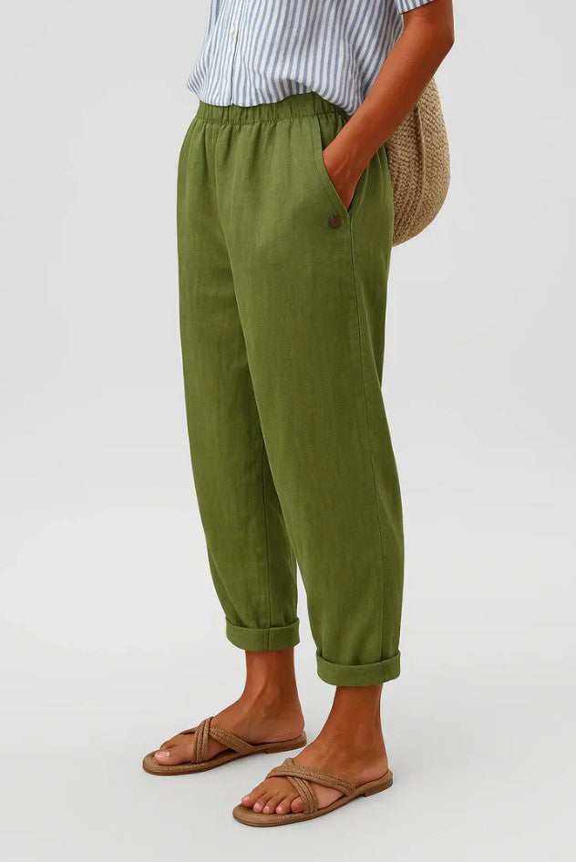 Women's Relaxed Linen Casual Trousers