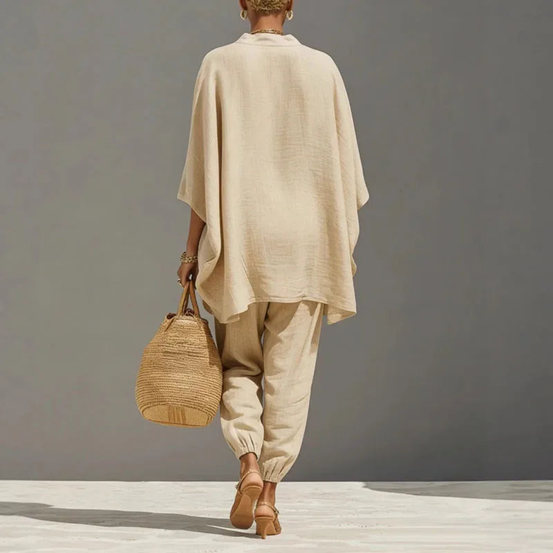 Women's Relaxed Trouser Linen Set
