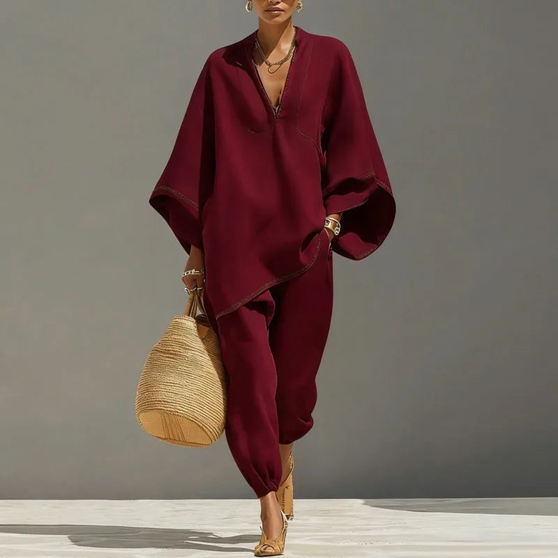 Women's Relaxed Trouser Linen Set