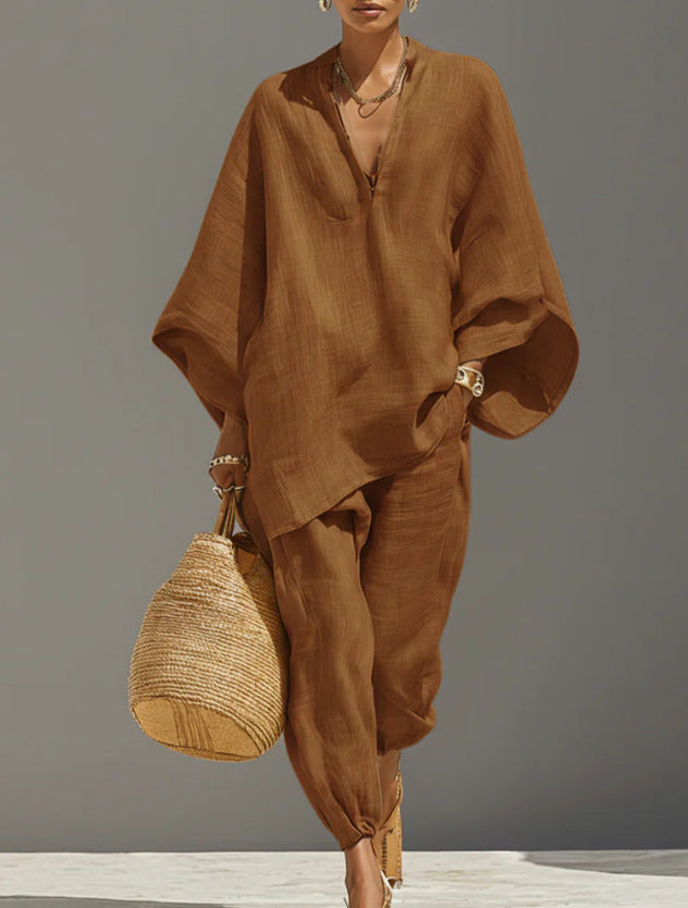 Women's Relaxed Trouser Linen Set