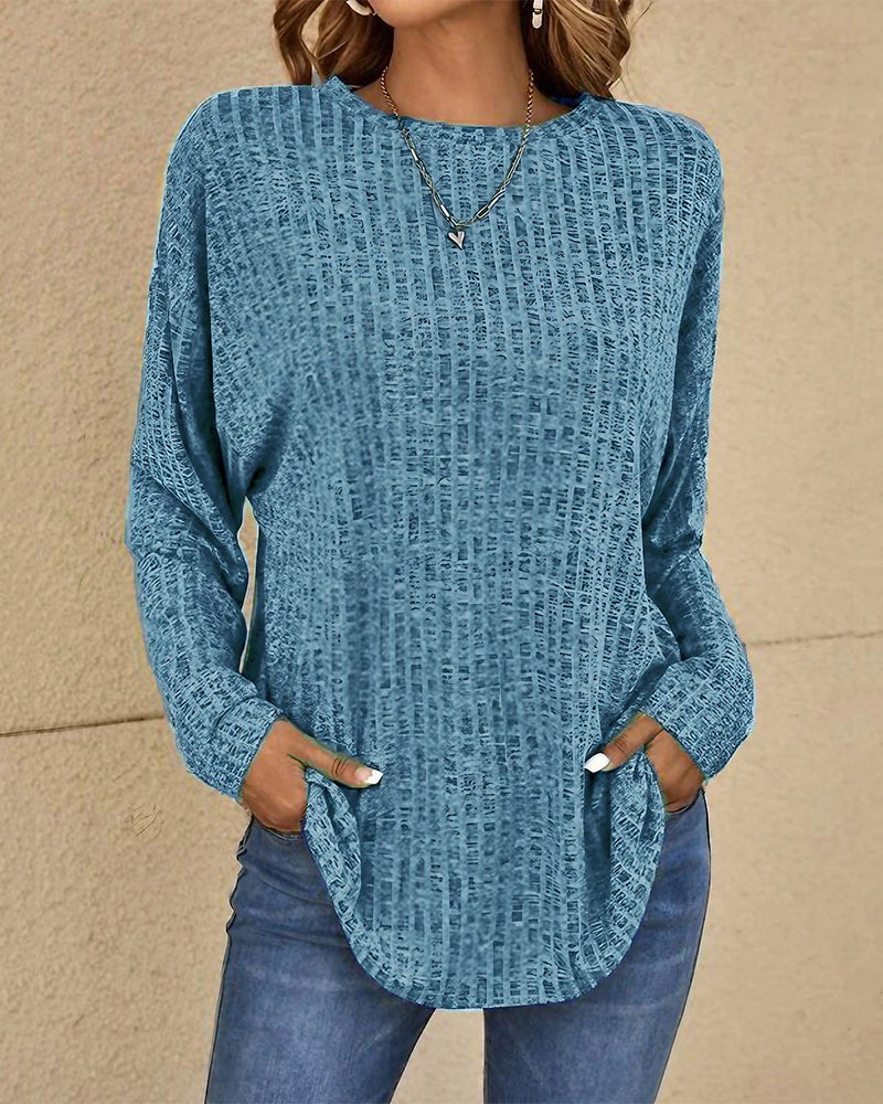 Women's Waffle Knit Pocket Top