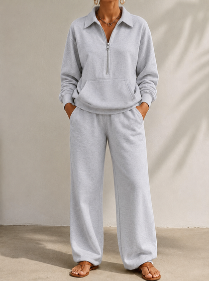 Women's Half Zip Trouser Set