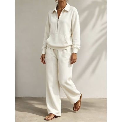 Women's Half Zip Trouser Set