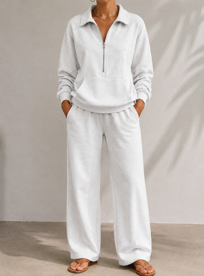 Women's Half Zip Trouser Set