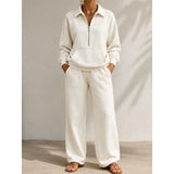 Women's Half Zip Trouser Set