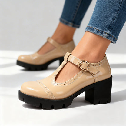 Women's Chunky T-Bar Mary Janes