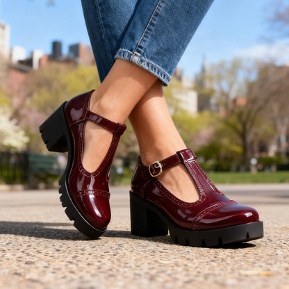 Women's Chunky T-Bar Mary Janes