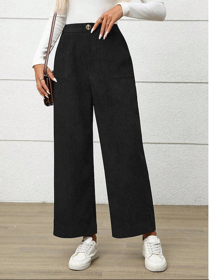 Women's Corduroy Wide Leg Trousers