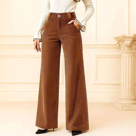 Women's Retro Wide Leg Corduroys