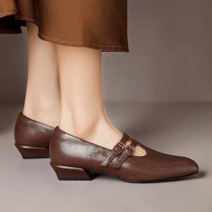 Women's Double Buckle Mary Janes
