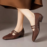 Women's Double Buckle Mary Janes