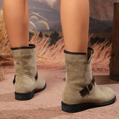 Women's Retro Suede Ankle Boots