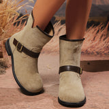 Women's Retro Suede Ankle Boots