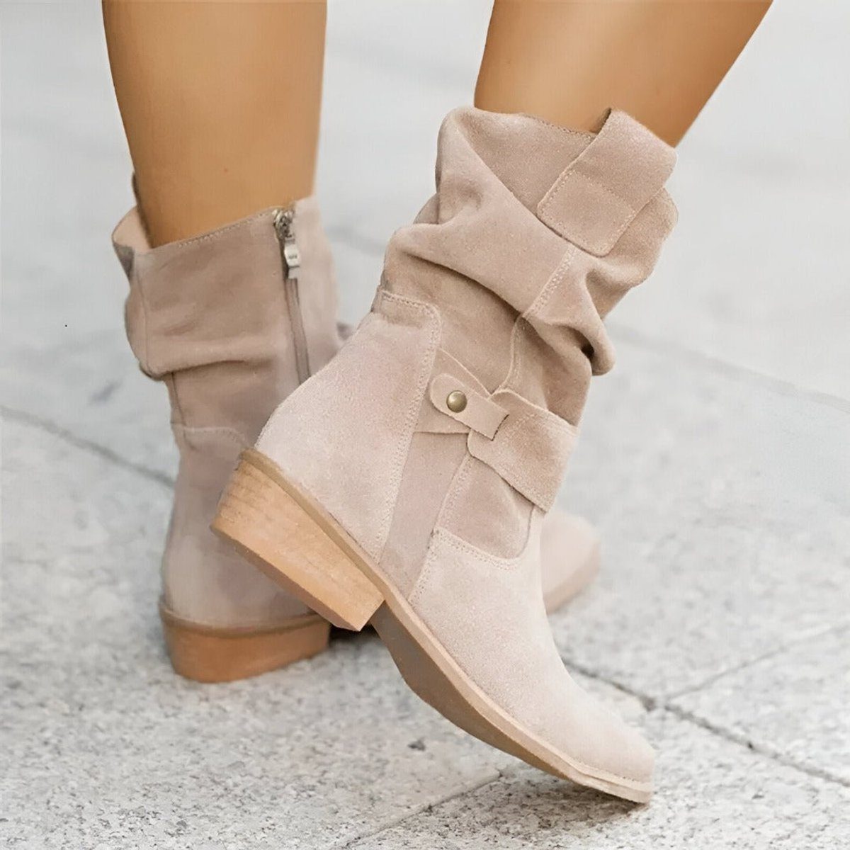 Women's Slouch Suede Mid-Calf Boots
