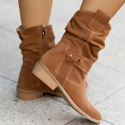 Women's Slouch Suede Mid-Calf Boots