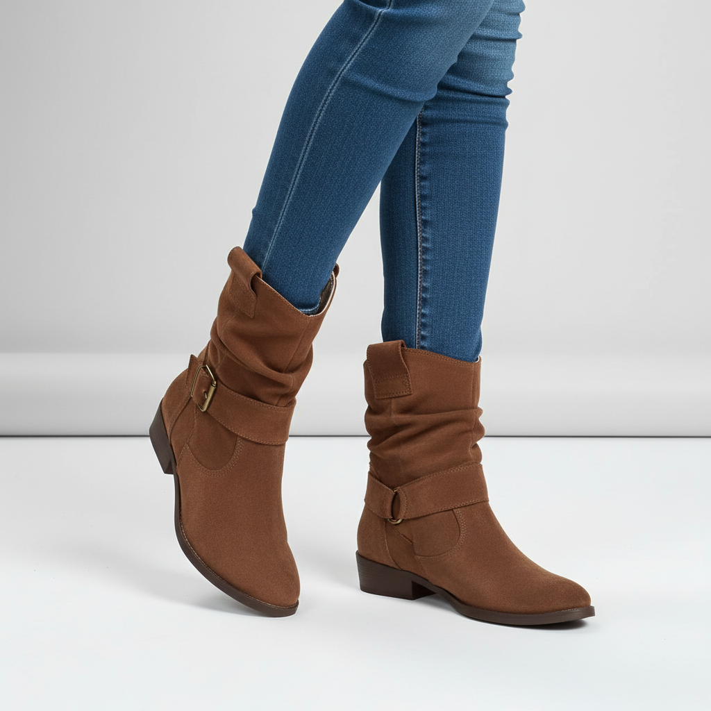 Women's Slouchy Suede Ankle Boots