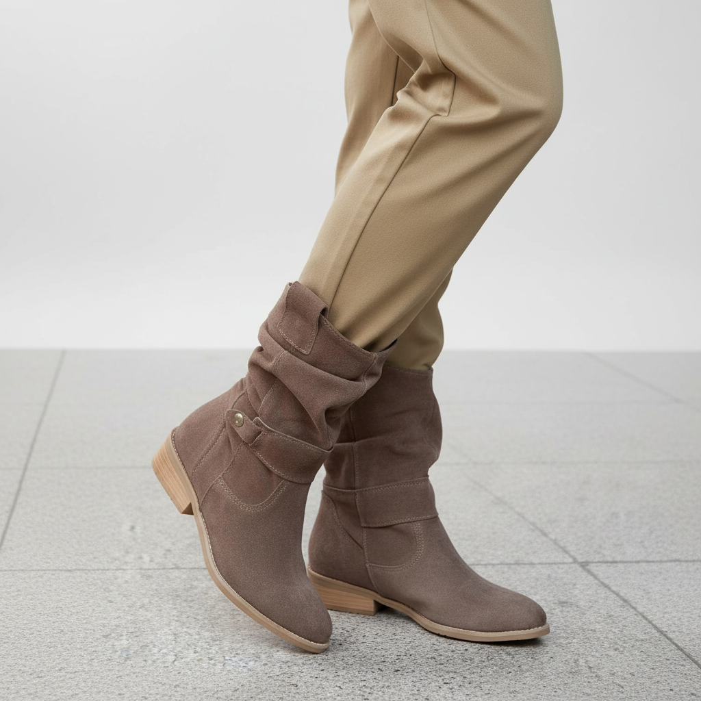 Women's Slouchy Suede Ankle Boots