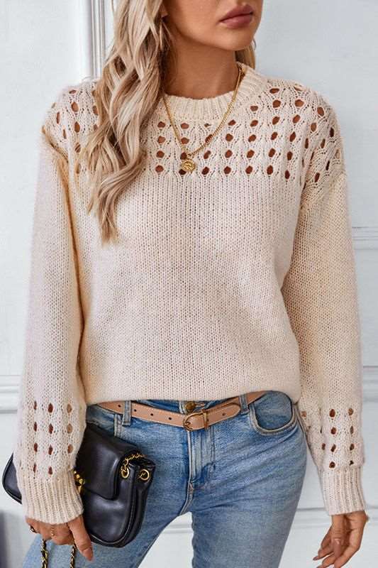 Women's Open Stitch Knit Sweater